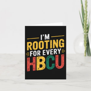 HBCU Black History Month jag roterar för varje HBC Kort