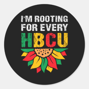 HBCU Black History Month jag roterar för varje HBC Runt Klistermärke