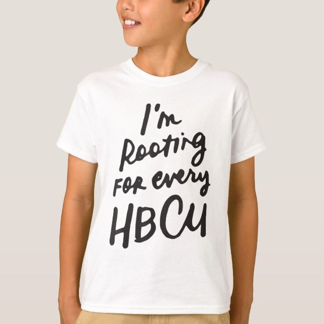 HBCU Black History Month jag roterar för varje HBC T Shirt (Framsida)