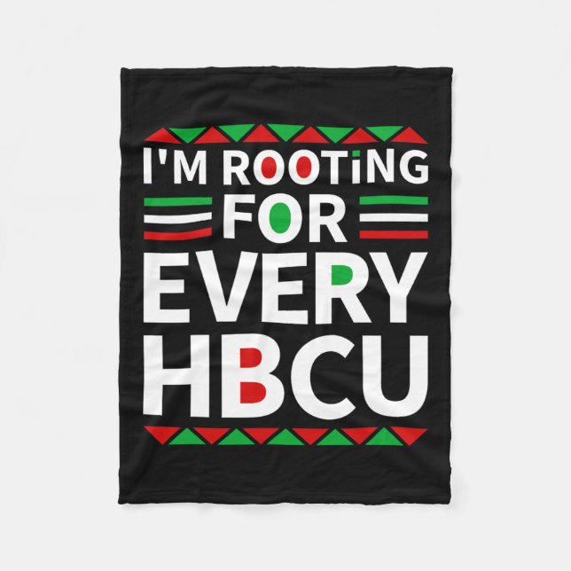 Hbcu Black History Pride Historical Black College Fleecefilt (Framsidan)