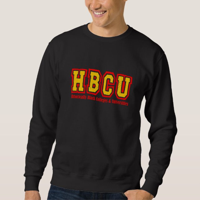 HBCU Educated Alumni Apparel Historical Black coll Lång Ärmad Tröja (Framsida)