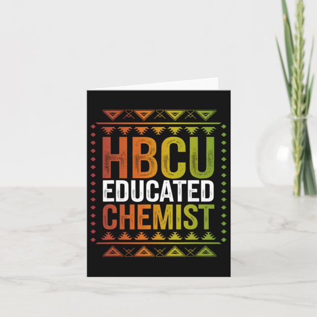 Hbcu Educated Chemist Black History Month Future G Kort (Framsida)