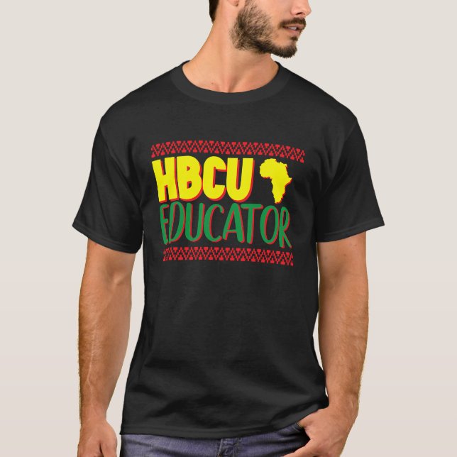 HBCU Educator HBCU Teacher Black History Month T Shirt (Framsida)