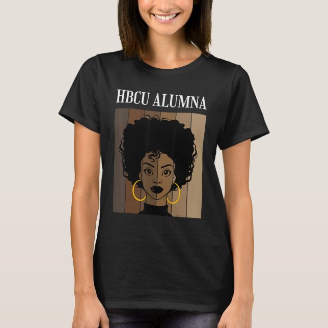 HBCU Graduate Alumna Historical Black Colleges Uni T Shirt (Framsida)