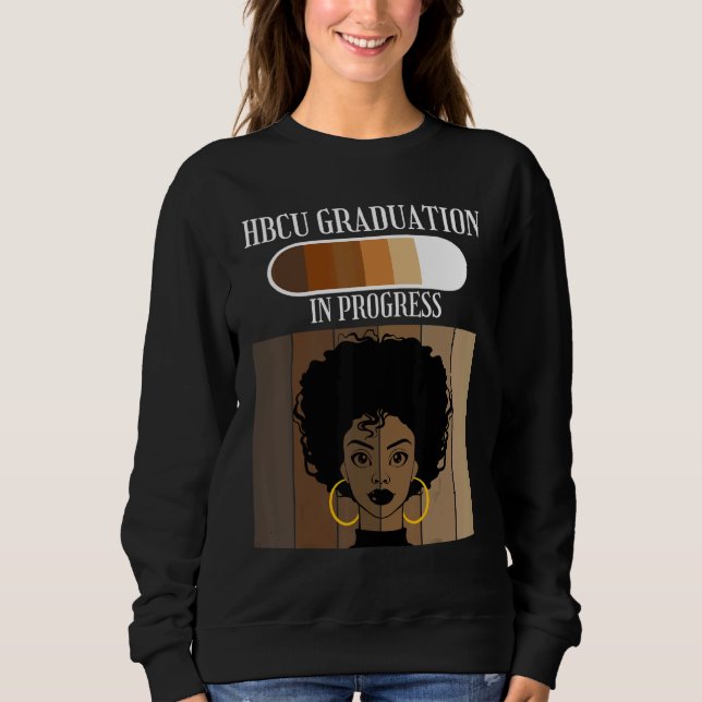 HBCU Graduation In Progress Historical Black Colle T Shirt (Framsida)