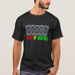 HBCU-historik vid storness Black College Melanin T Shirt