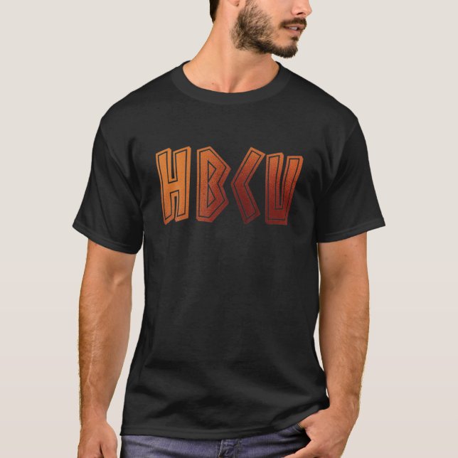 HBCU Historiskt Black College Grad Student Melan T Shirt (Framsida)