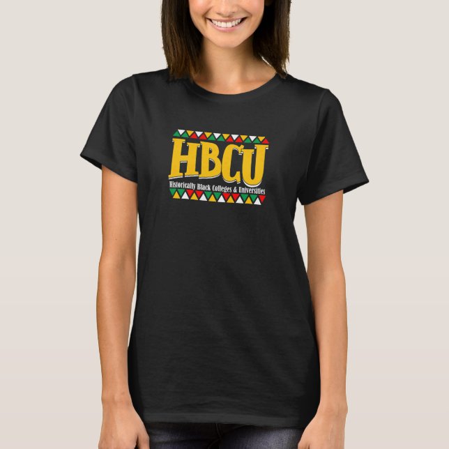 Hbcu Historiskt Black Colleges & Universiteten Al  T Shirt (Framsida)