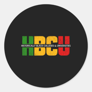 Hbcu Historiskt Black Colleges Universiteten Grad Runt Klistermärke