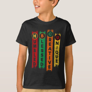 HBCU-högskola för humött bläkt Kreativ Unik svart T Shirt