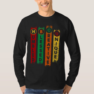 HBCU-högskola för humött bläkt Kreativ Unik svart T Shirt