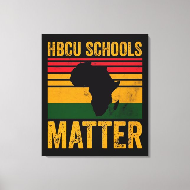 HBCU Schools Matter Shirt Canvastryck (Framsida)