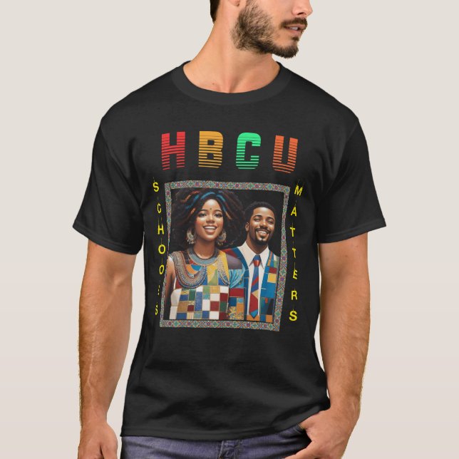 HBCU Skolor Matter Coola shirt med mosaik T Shirt (Framsida)