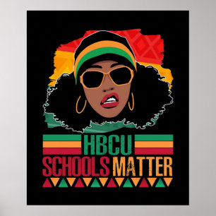 HBCU Skolor Matter Vintage Poster