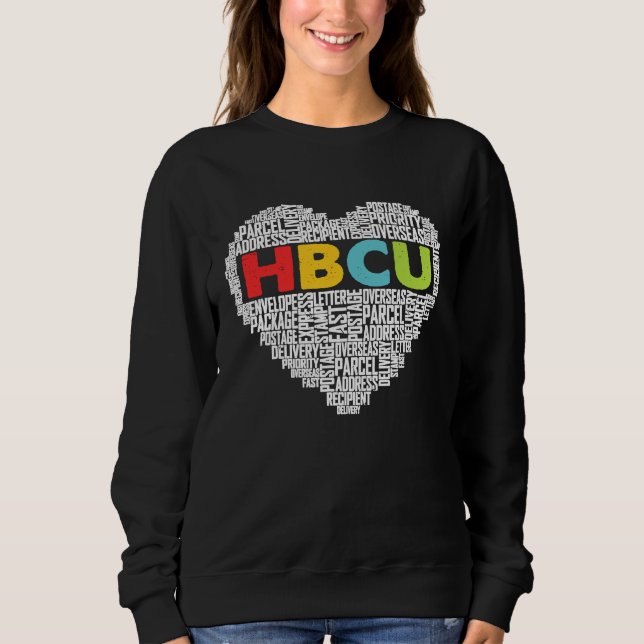 HBCU Student HBCU Grad Costume High School Heart T Shirt (Framsida)