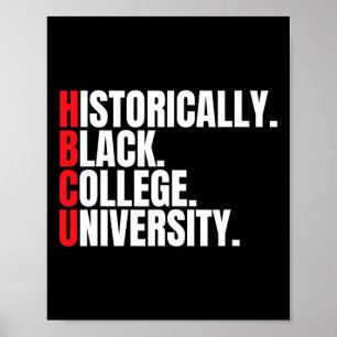Hbcu, tidigare Black College och Universiteten Man Poster