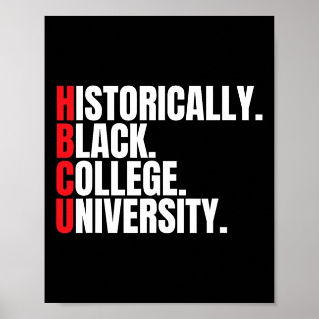 Hbcu, tidigare Black College och Universiteten Man Poster (Framsidan)