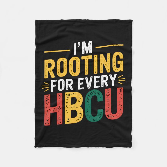 Hbcus svarta historiemånad jag hejar på varje Hbc Fleecefilt (Framsidan)