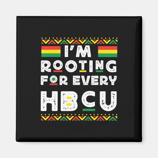 Hbcus svarta historiemånad jag hejar på varje Hbc Magnet (Framsidan)