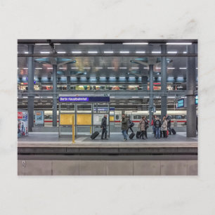 Hbf, Station, Berlin, Tyskland Vykort