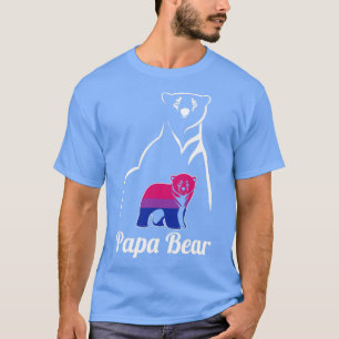 HBT Bisexual Pappa Bear Bi Pride Flagga T Shirt