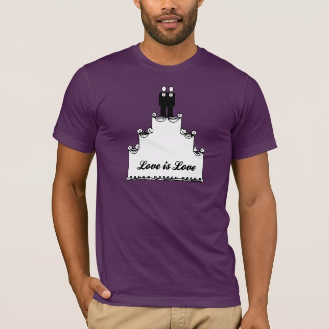 HBT-BRÖLLLOPSTÅRTA KÄRLEK -.png T Shirt (Framsida)