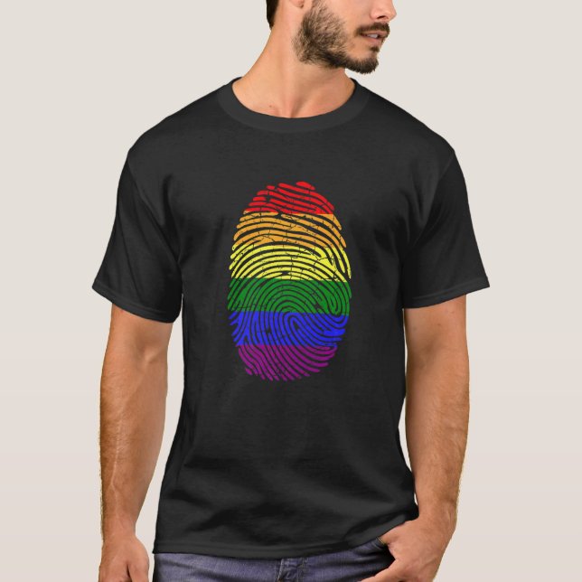 HBT Fingeravtryck HBTQ T Shirt (Framsida)