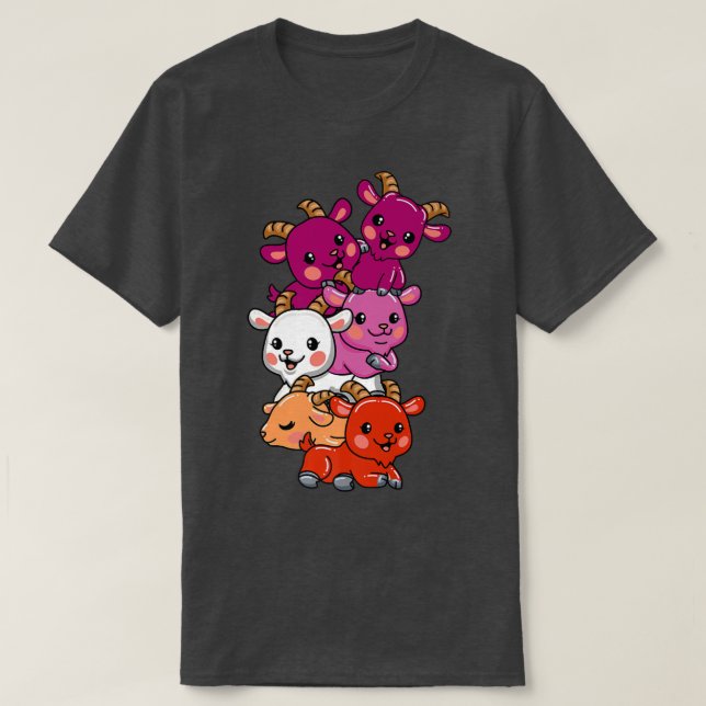 HBT-Flagga Goth Transgender  T Shirt (Design framsida)