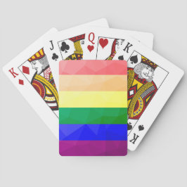 HBT-flagga, linjer, geometriskt nät mönster Casinokort