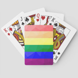 HBT-flagga, linjer, geometriskt nät mönster Casinokort
