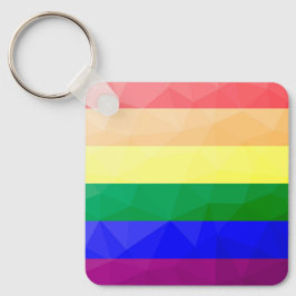 HBT-flagga, linjer, geometriskt nät mönster Nyckelring