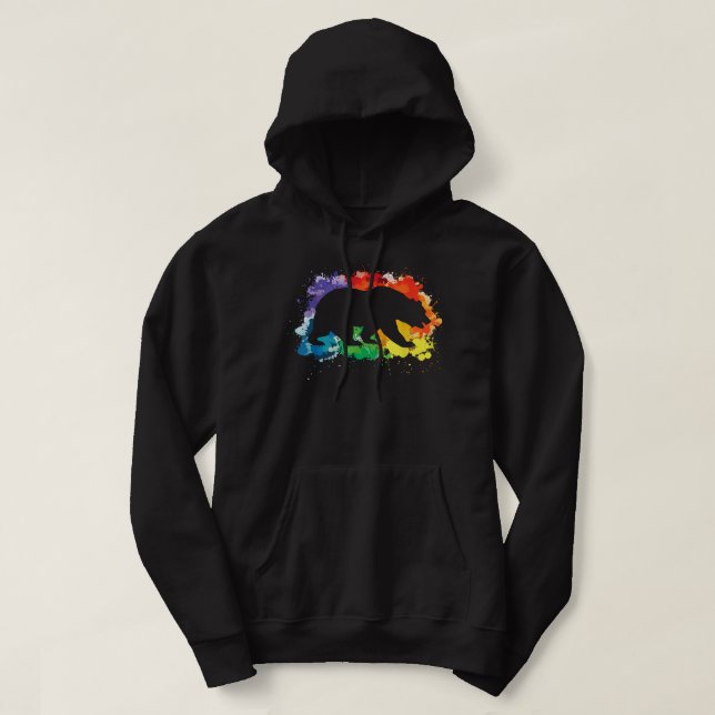 HBT Flagga Ljud Gay I är Kopia Hoodie (Design framsida)