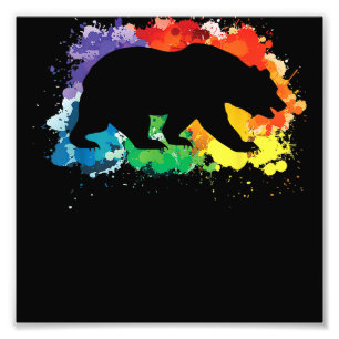HBT Flagga Rainbow Pride Alla hjärtans dag Fototryck