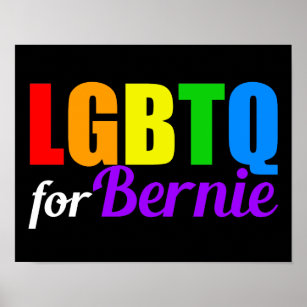 HBT-frågor för Bernie Sanders 2020 Poster