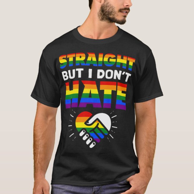 HBT Gay Lesbisk Rainbow Pride Trans Equality (17) T Shirt (Framsida)