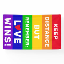 HBT Gay pride 2020-behållan avstånd, Kärlek Wins-c