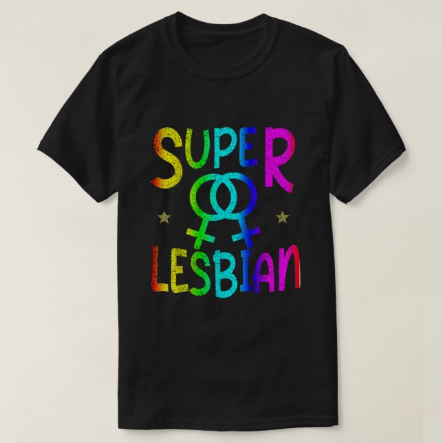 HBT Gay pride Lesbisk Toppen T Shirt (Design framsida)