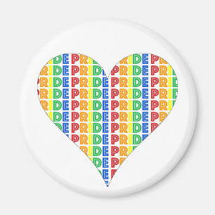 HBT Gay pride månad Firande Rainbow Brev Magnet