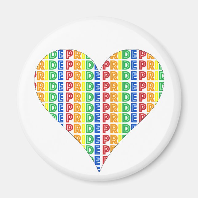 HBT Gay pride månad Firande Rainbow Brev Magnet (Framsidan)