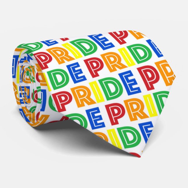 HBT Gay pride månad Firande Rainbow Brev Slips (Rullad)