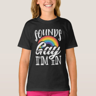 HBT-Gay pride månad Ljud Gay II in T Shirt