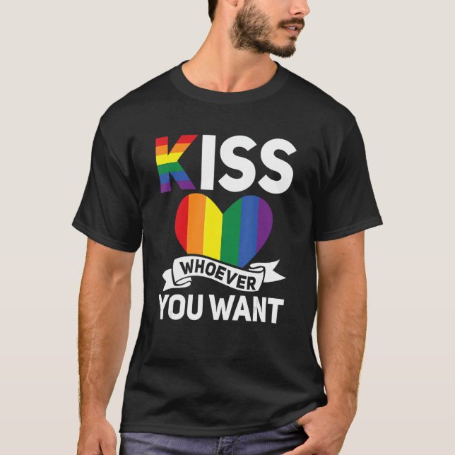HBT-Gay pride-månaden är den som du vill ha. T Shirt (Framsida)