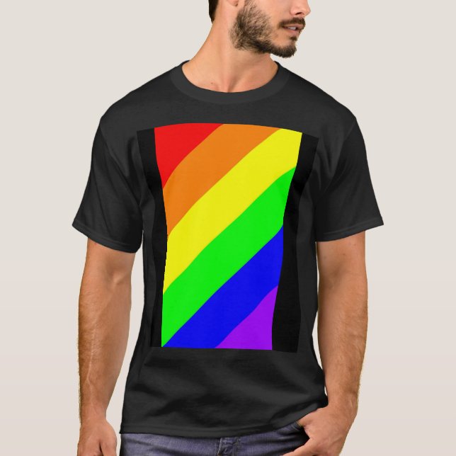 HBT Gay pride Rainbow Färger T-Shirt (Framsida)