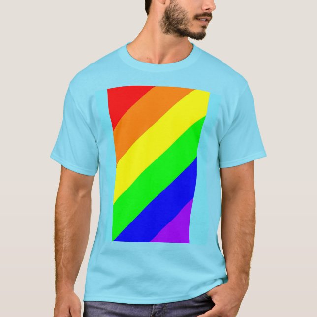 HBT Gay pride Rainbow Färger T-Shirt (Framsida)