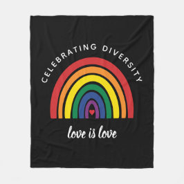 HBT-Gay pride som firar mångfalden Kärlek är Kärle Fleecefilt