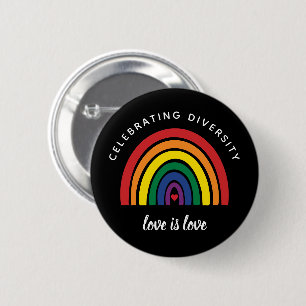 HBT-Gay pride som firar mångfalden Kärlek är Kärle Knapp