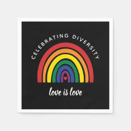 HBT-Gay pride som firar mångfalden Kärlek är Kärle Pappersservett