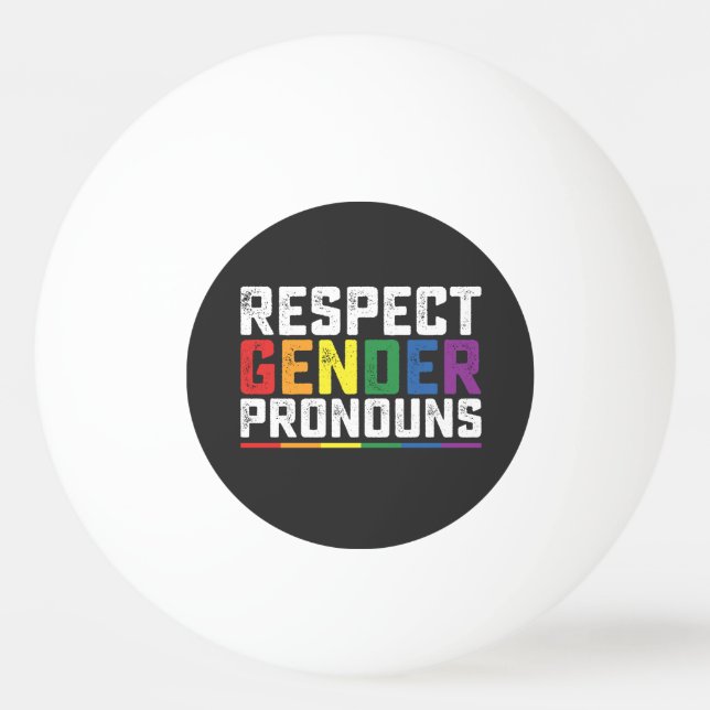 HBT-Gender: Uttonouns Gay Lesbisk Trans Pingisboll (Framsidan)