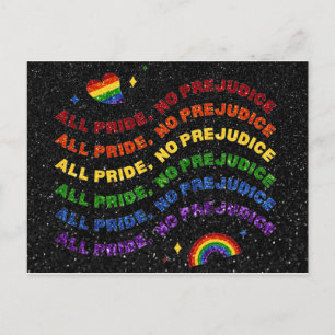 HBT-Glitter, Pridet inget fördomskort Vykort