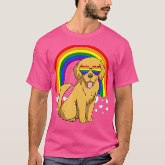 HBT Golden Retriever Hund Gay pride Rainbow LGBTQ T Shirt